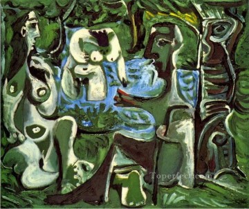  une - Le dejeuner sur l herbe Manet 11 1961 Abstract Nude